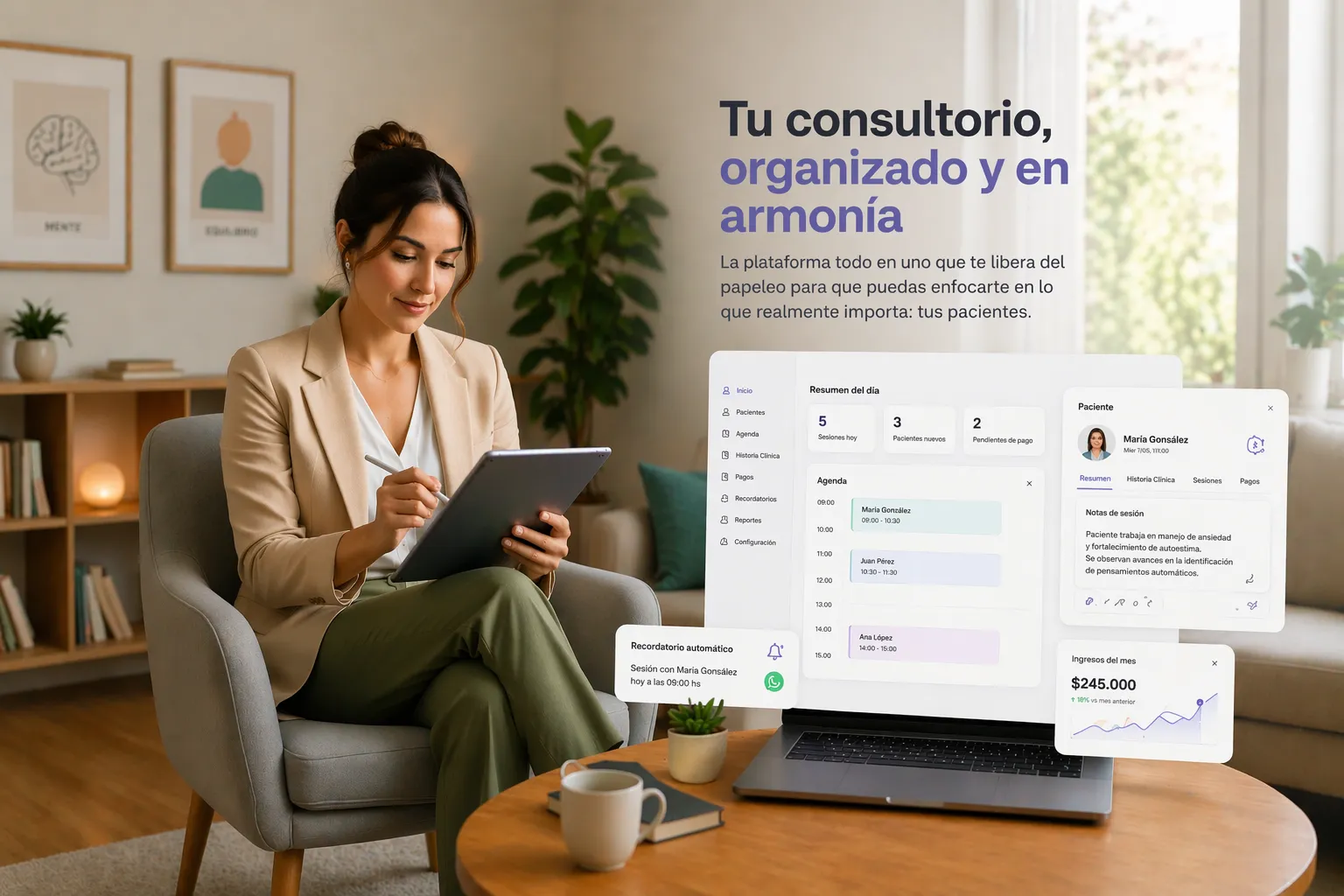 NotaMind — plataforma para psicólogos